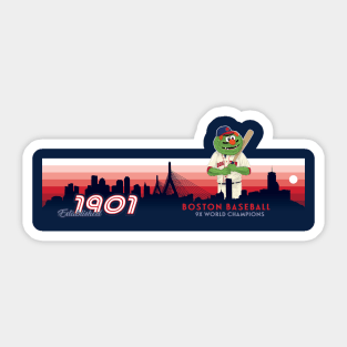 Sox - 2019 Boston Championship Series Mascot Graphic T-Shirt Sticker